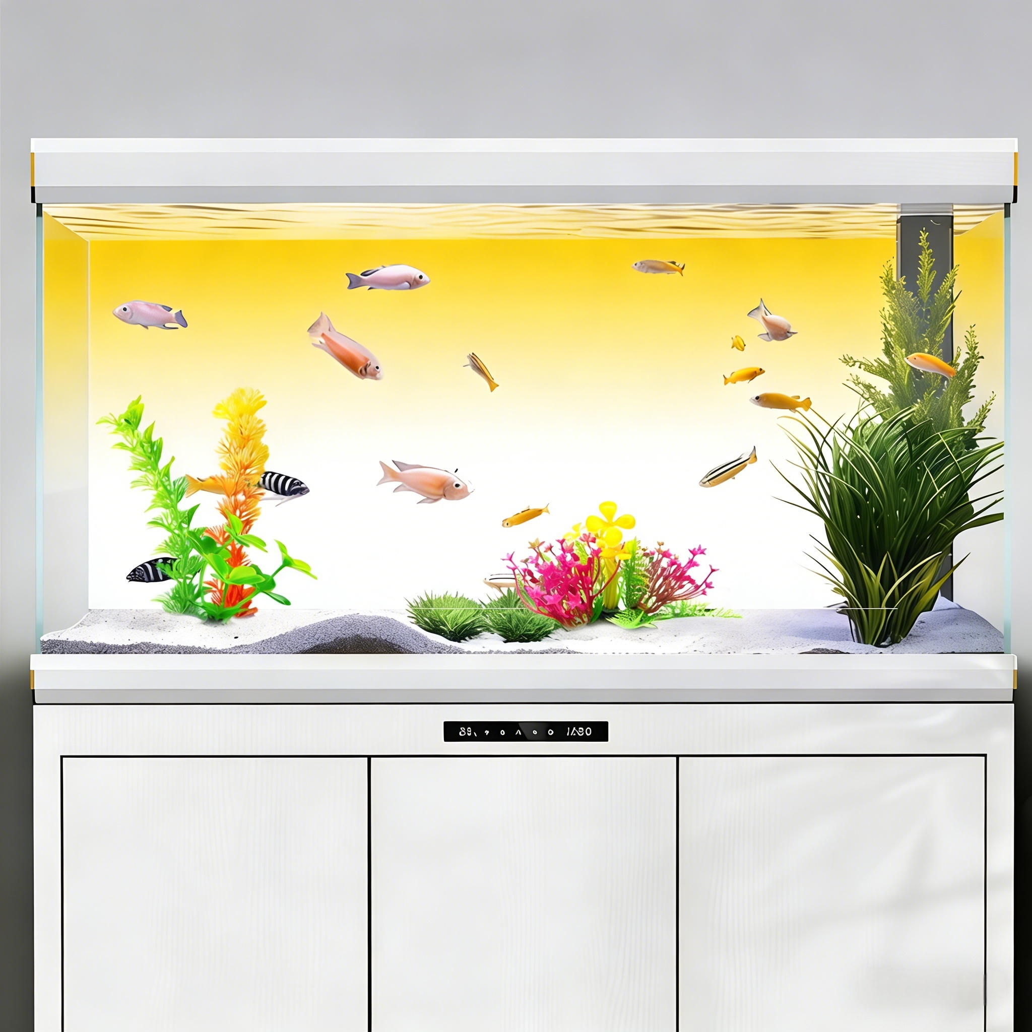 Yellow and White Gradient, Fis – обзор и цена Aquarium Fish Yellow
