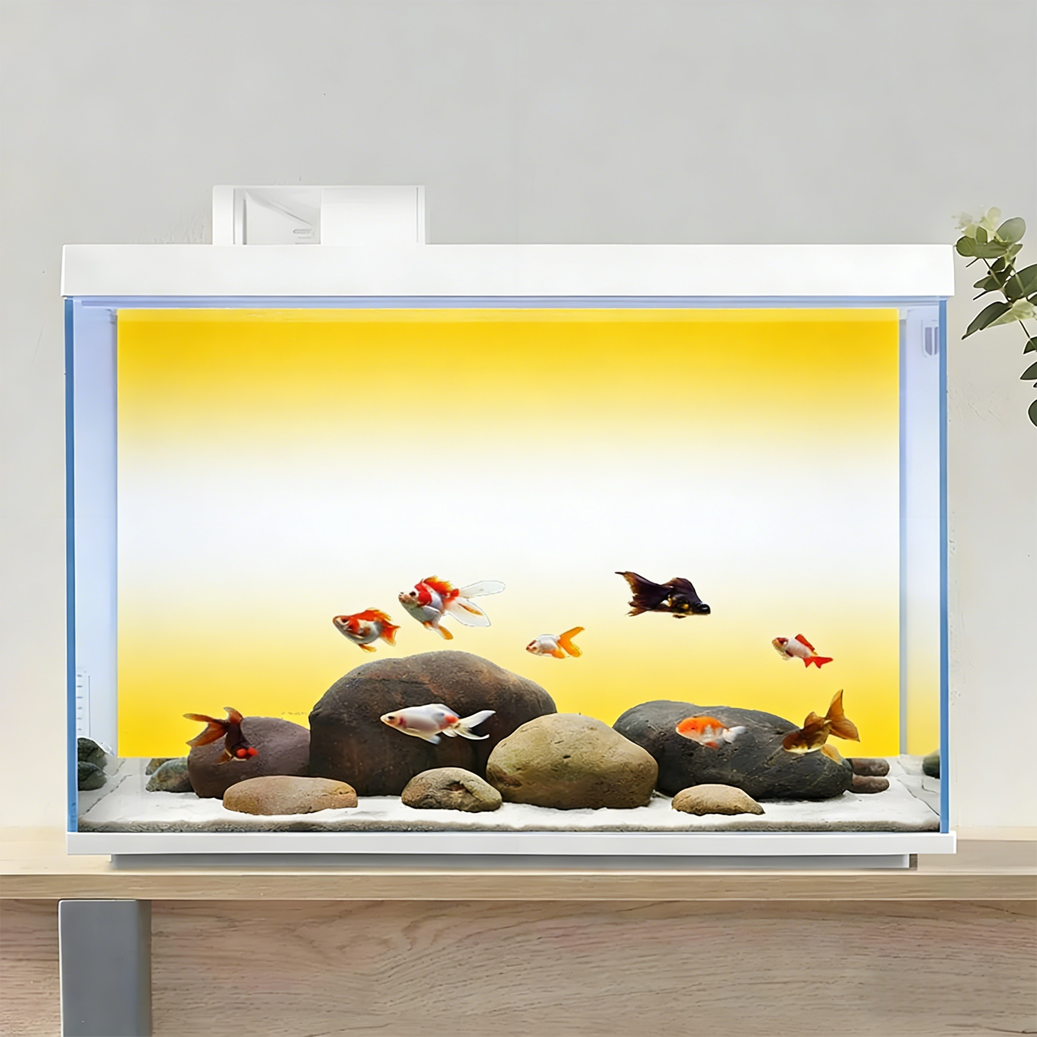 Yellow and White Gradient, Fis – обзор и цена Aquarium Fish Yellow