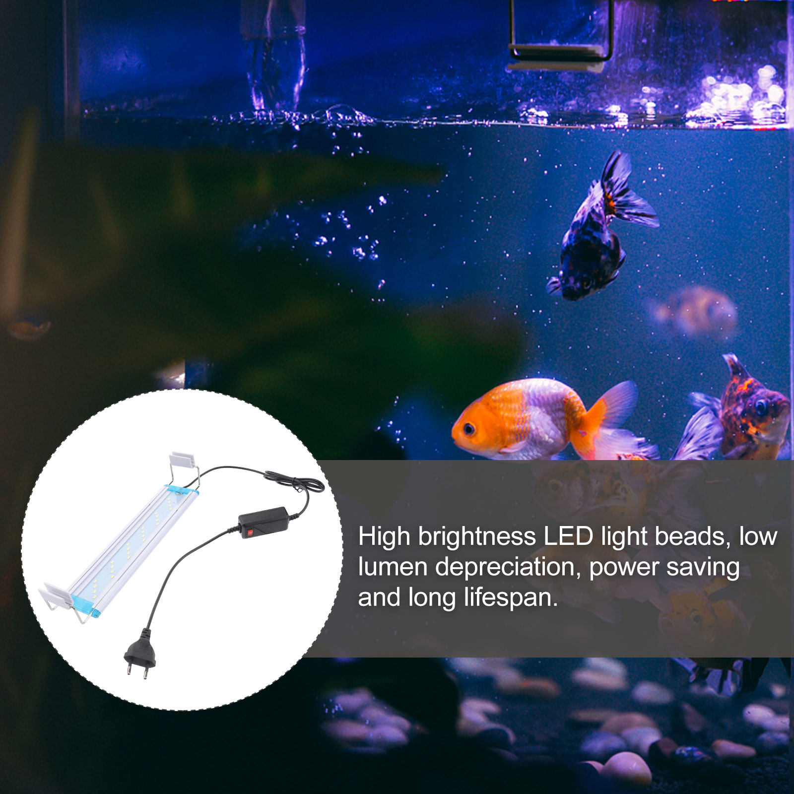 1Pcs Ultra-Thin Fish Tank LED  – обзор и цена Aquarium Fish With Long Lifespan