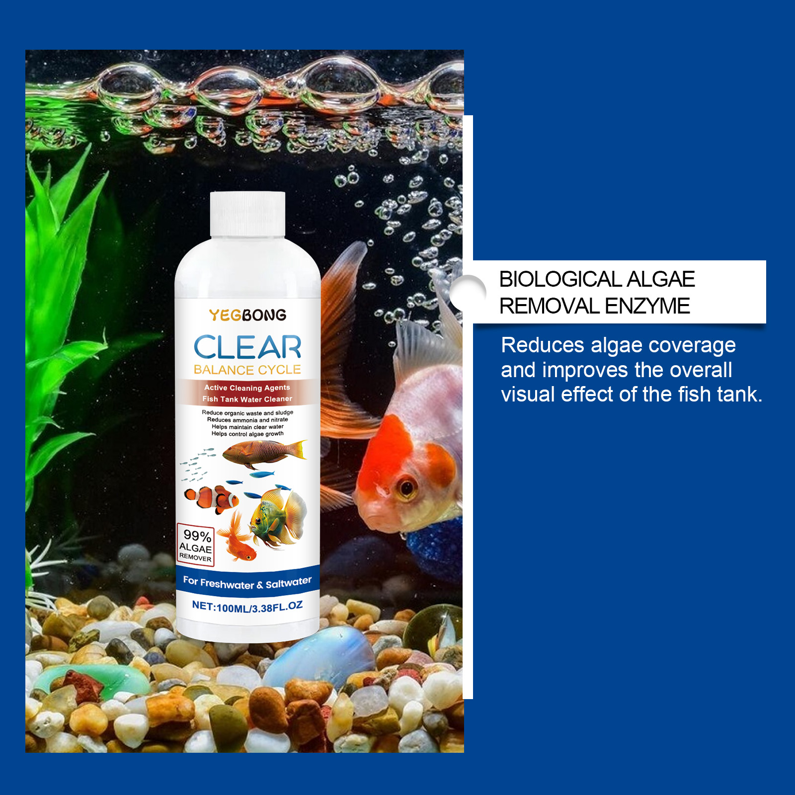 Aquarium Water Clarifier 100ml – обзор и цена Aquarium Fish Care