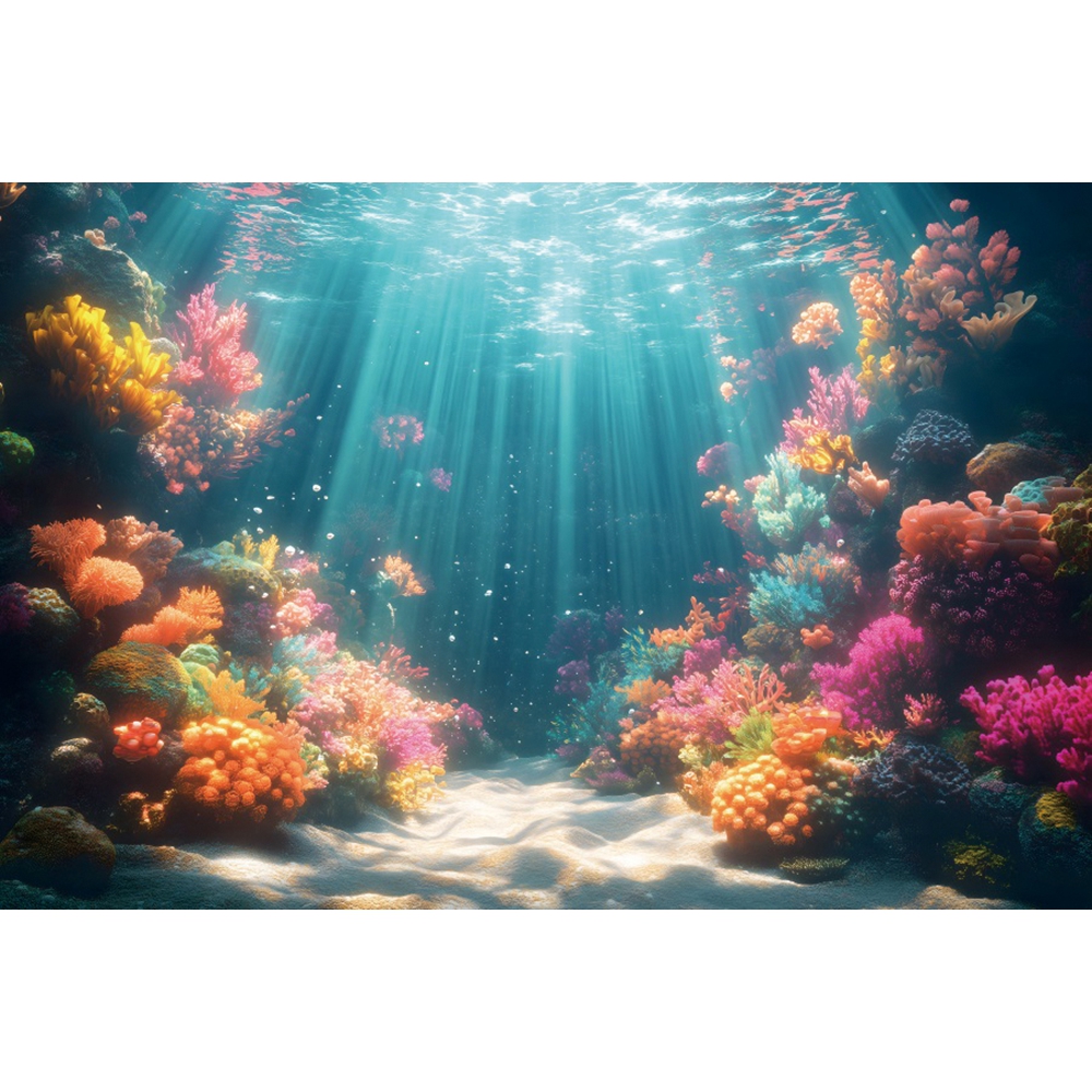 Underwater World Backdrop For  – обзор и цена Aquarium Fish World