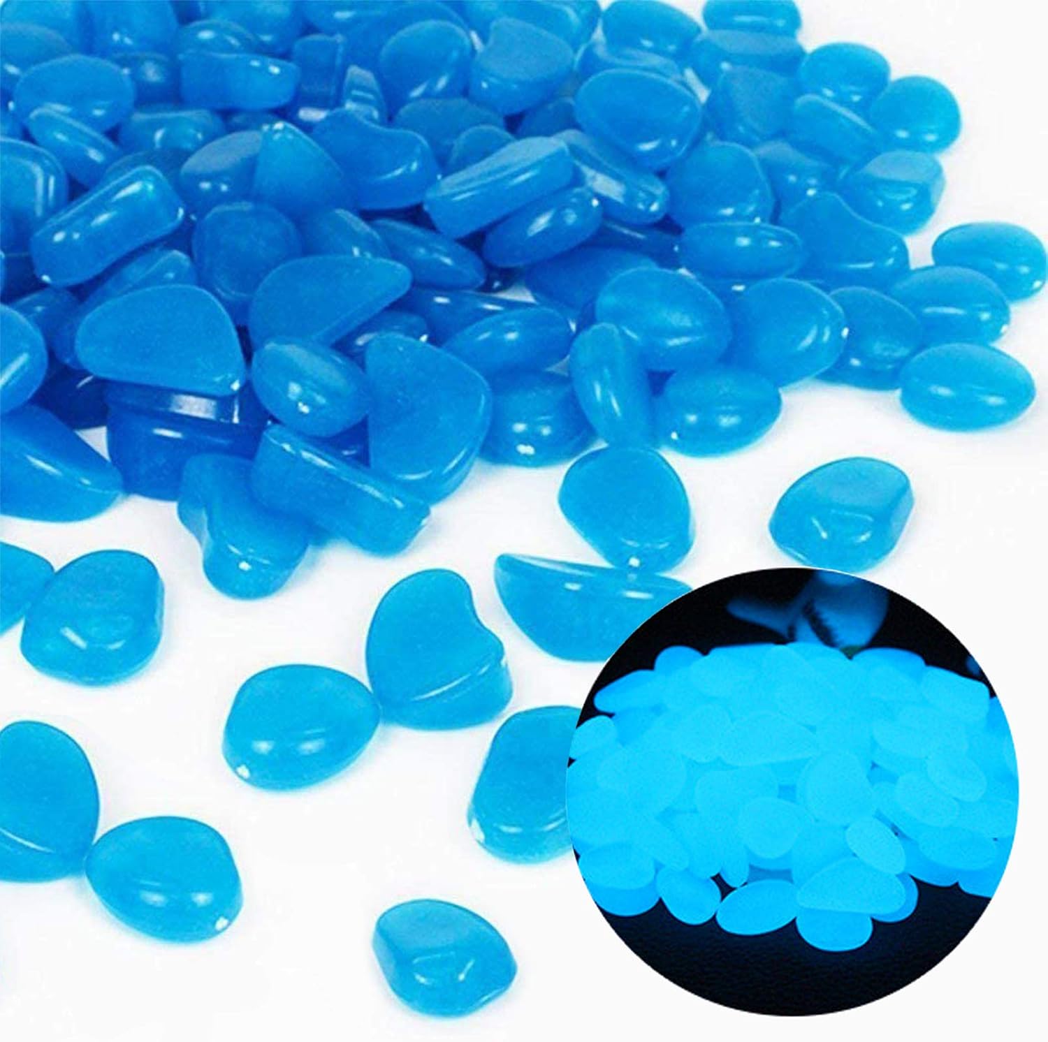 Fish Tank Rocks Glow Blue Pebb – обзор и цена Aquarium Fish Gallery
