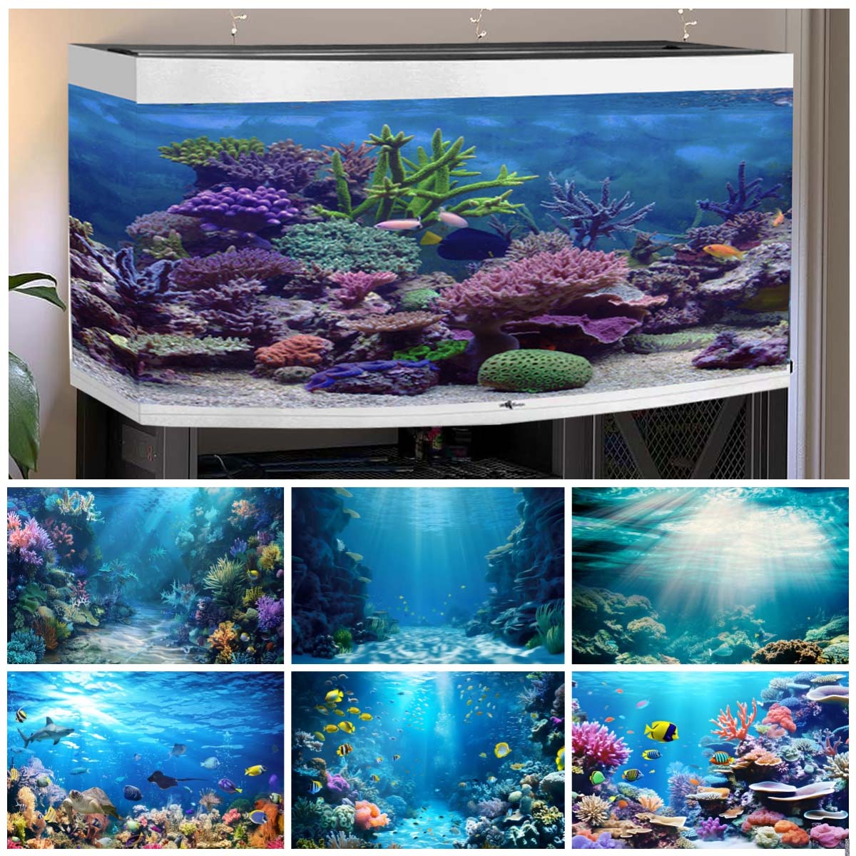 Underwater World Backgrounds f – обзор и цена Aquarium Fish World
