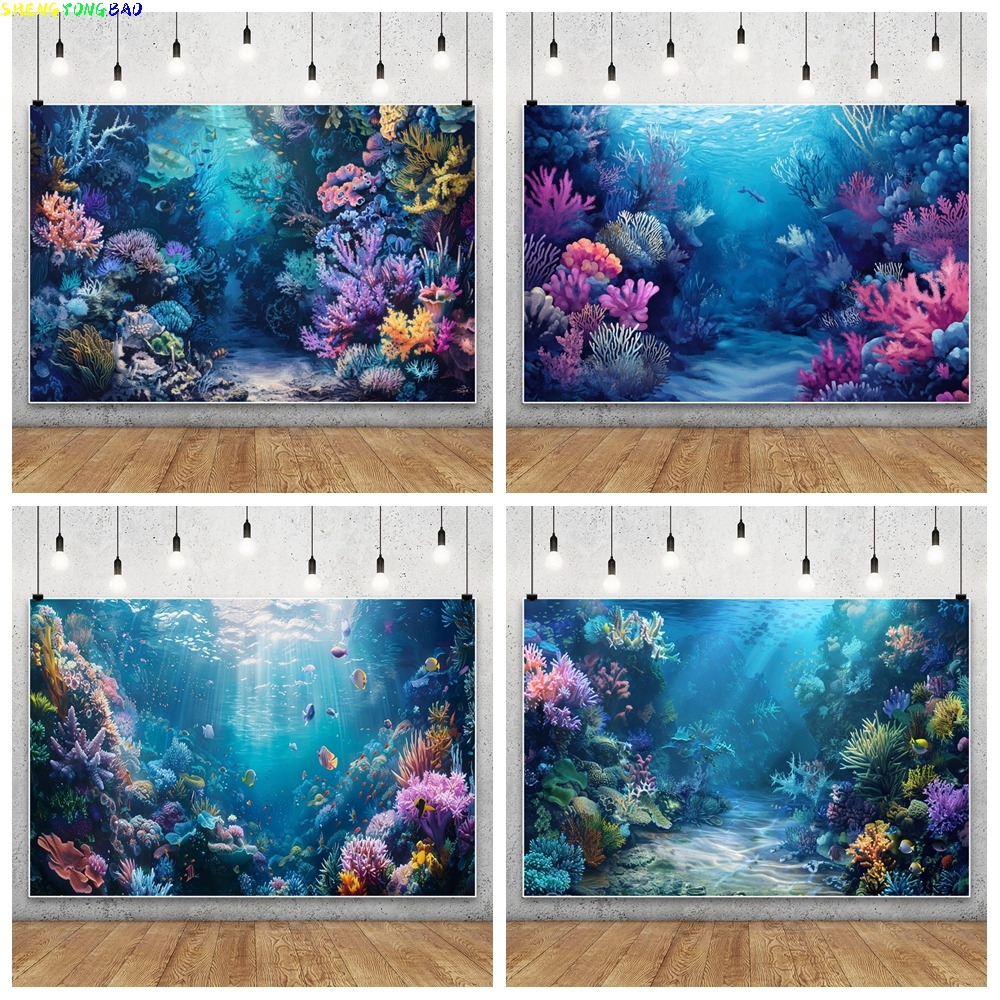 Blue Underwater World Backdrop – обзор и цена Aquarium Fish World