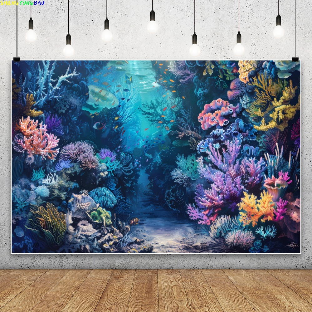 Blue Underwater World Backdrop – обзор и цена Aquarium Fish World