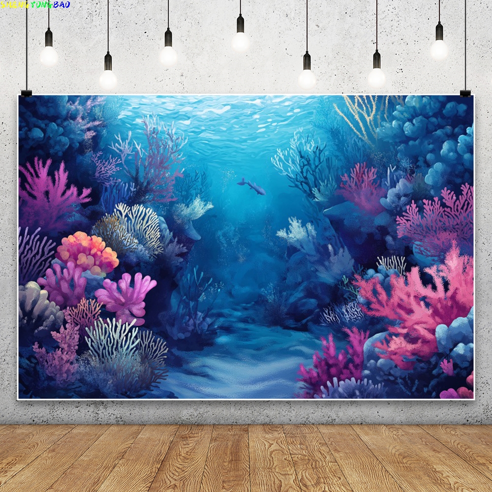 Blue Underwater World Backdrop – обзор и цена Aquarium Fish World
