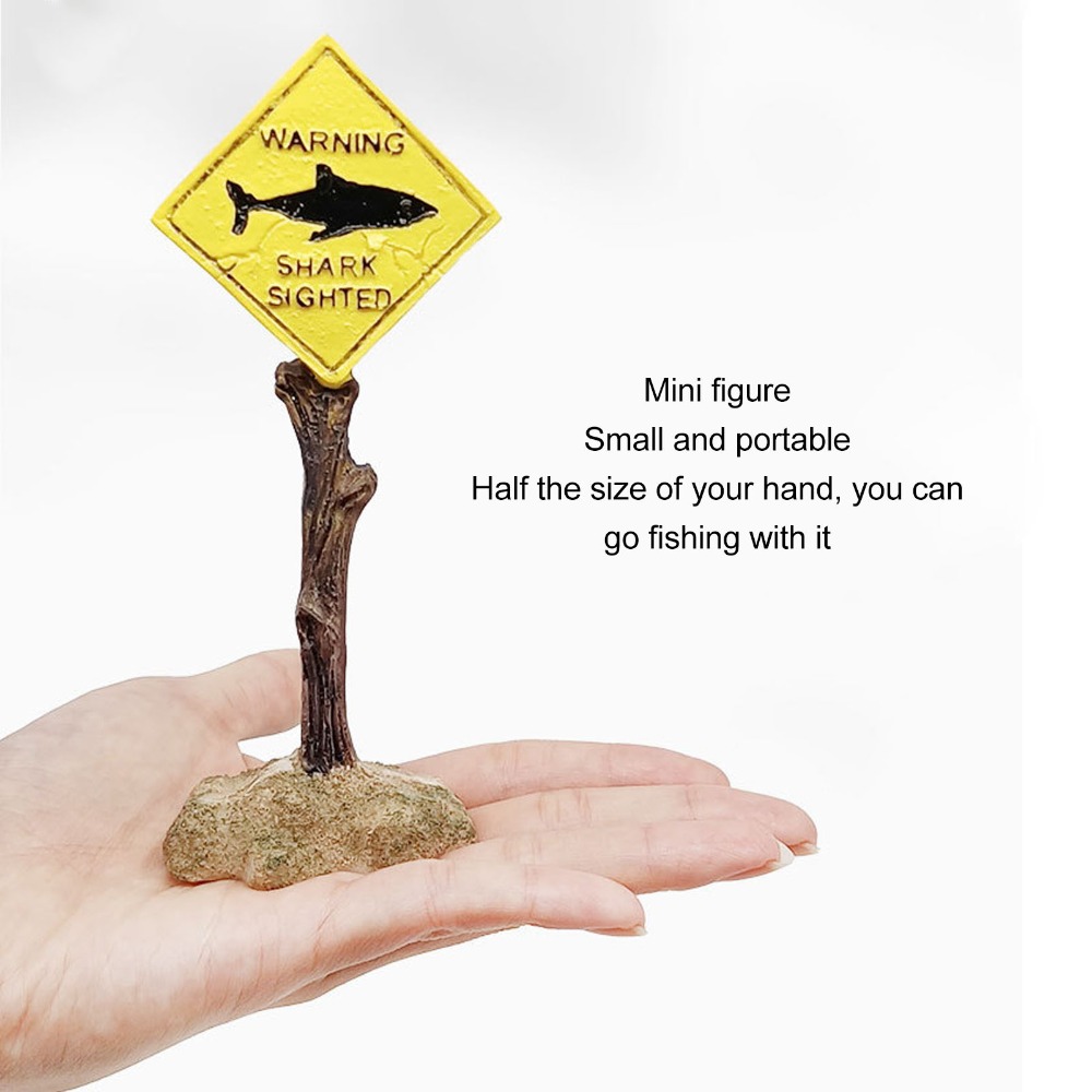 Resin Shark Warning Board Orna – обзор и цена Aquarium Fish Yellow