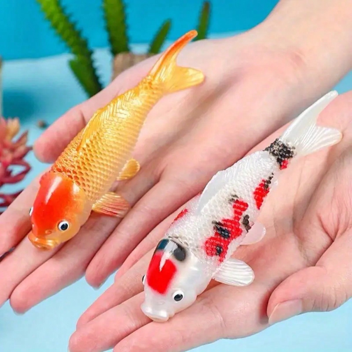 2pcs Colorful Artificial Koi F – обзор и цена Aquarium Fish Yellow