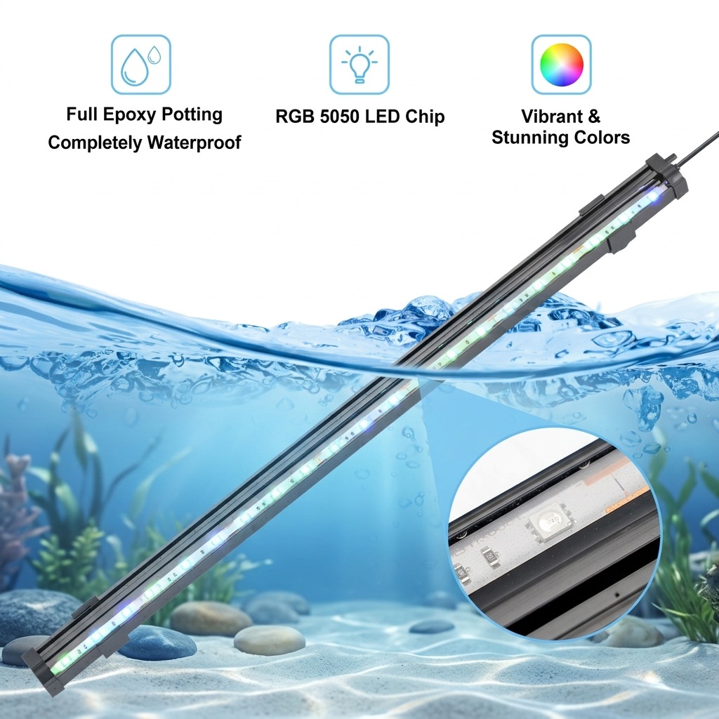 USB LED Aquarium Air Bubble Li – обзор и цена Aquarium Fish Light Lamp
